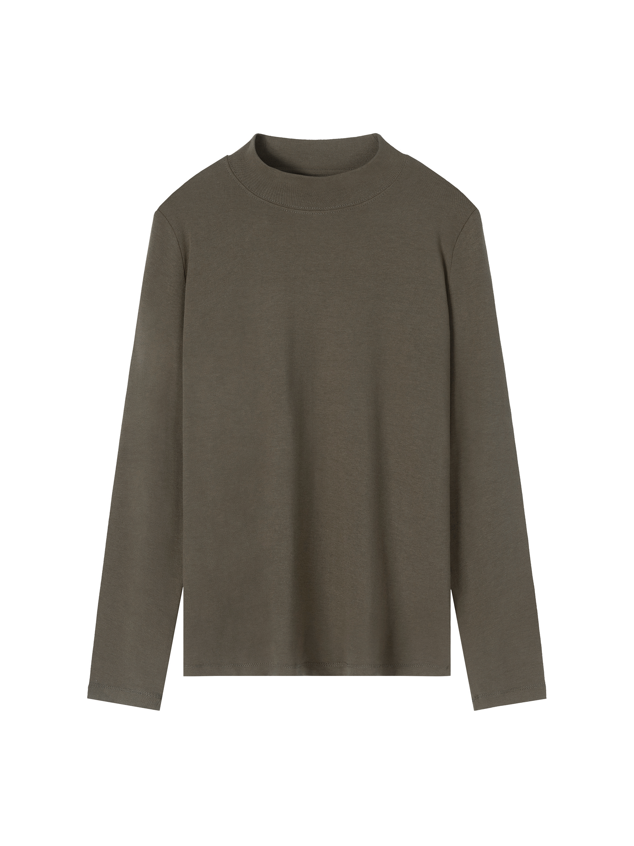 Essential Mock Neck Long Sleeve T-Shirt #WT0035 | TAPSTITCH